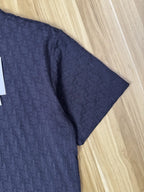 Oblique Jacquard T-Shirt in navy