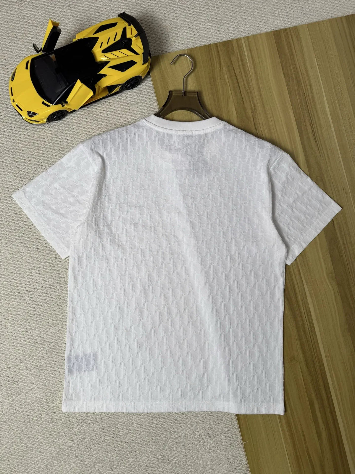 Oblique Jacquard T-Shirt in navy