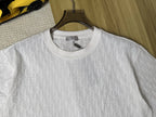Oblique Jacquard T-Shirt in navy