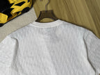 Oblique Jacquard T-Shirt in navy