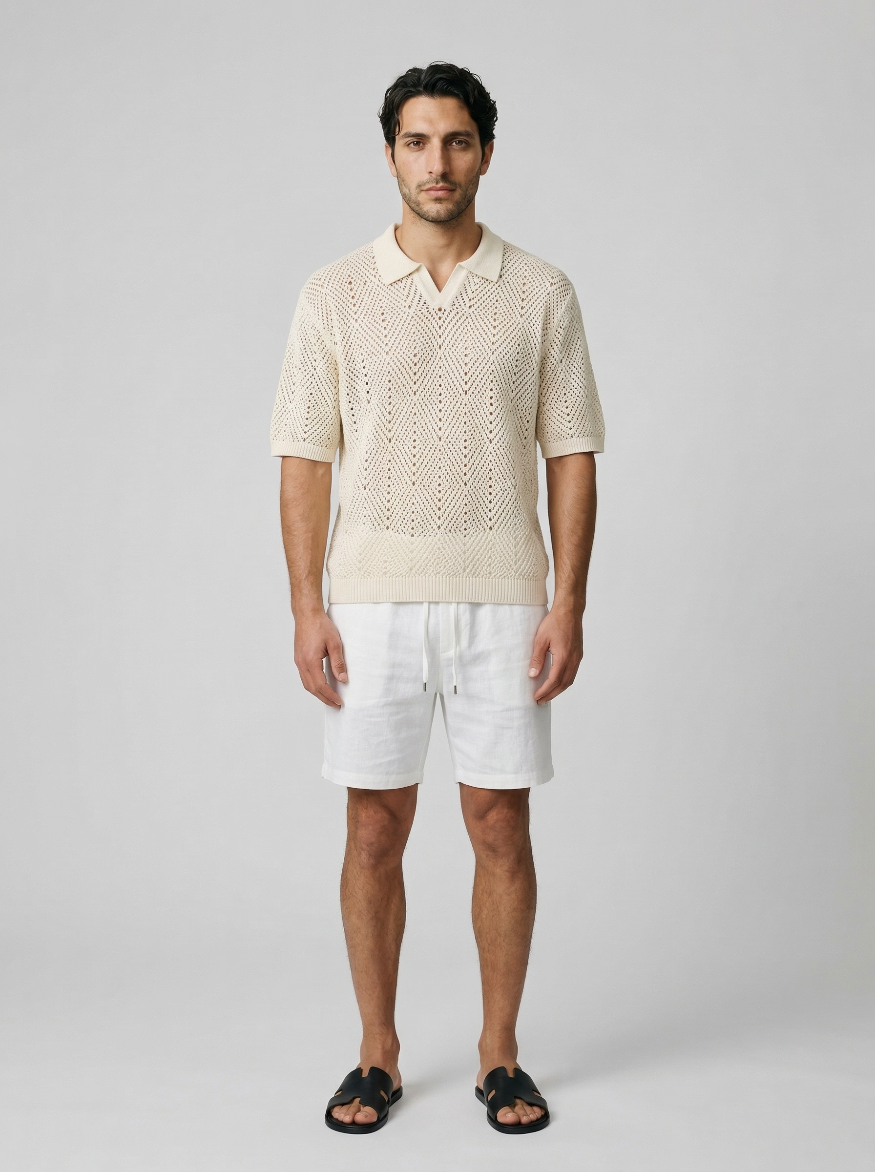 The Calanque Crochet Polo