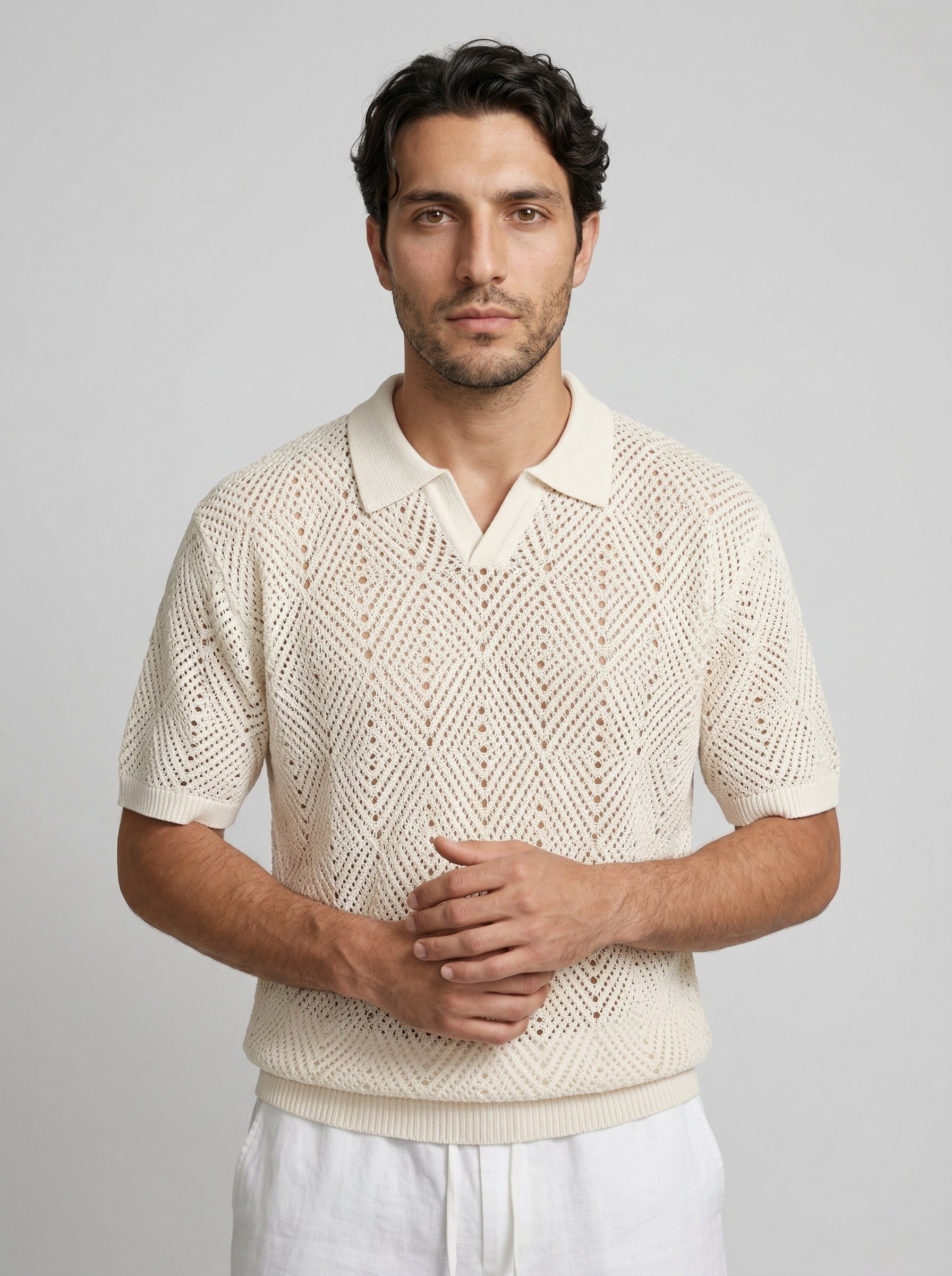 The Calanque Crochet Polo