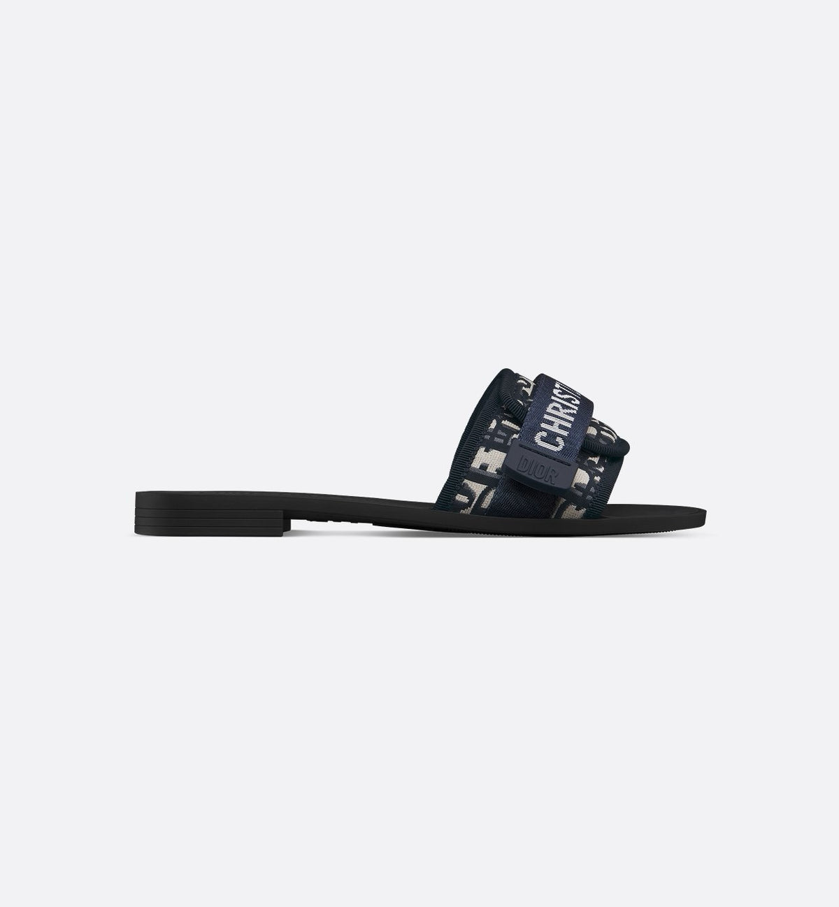 Dway Oblique Slides in navy and cream