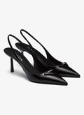 Décolleté Slingback Heels in black