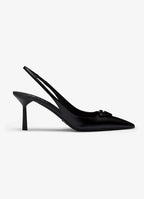 Décolleté Slingback Heels in black