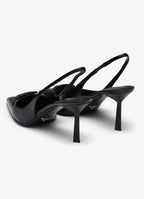 Décolleté Slingback Heels in black