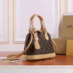 Alma BB Monogram Bag in brown and tan