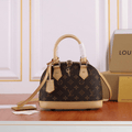 Alma BB Monogram Bag in brown and tan