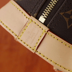Alma BB Monogram Bag in brown and tan