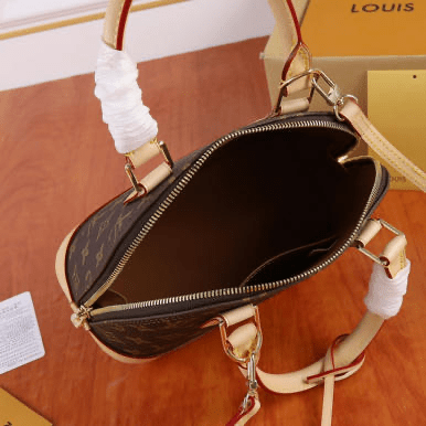 Alma BB Monogram Bag in brown and tan