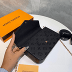 Pochette Félicie Empreinte Bag in black