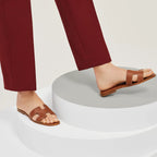 Oran Sandals in tan brown