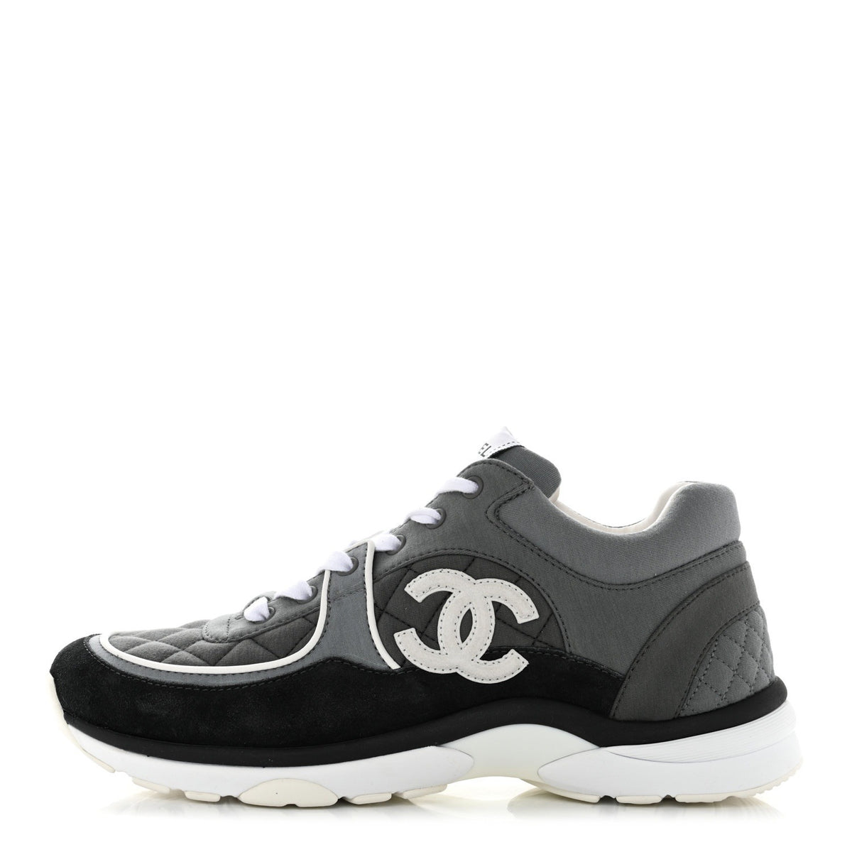Runner Sneakers in grey, black and white
