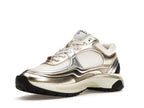 Metallic Runner Sneakers in silver, white and gold