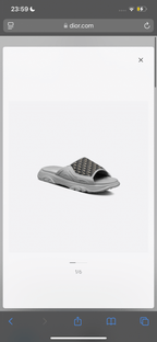 Aqua Oblique Slides in grey