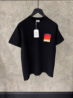 Gradient Square T-Shirt in black, orange and yellow