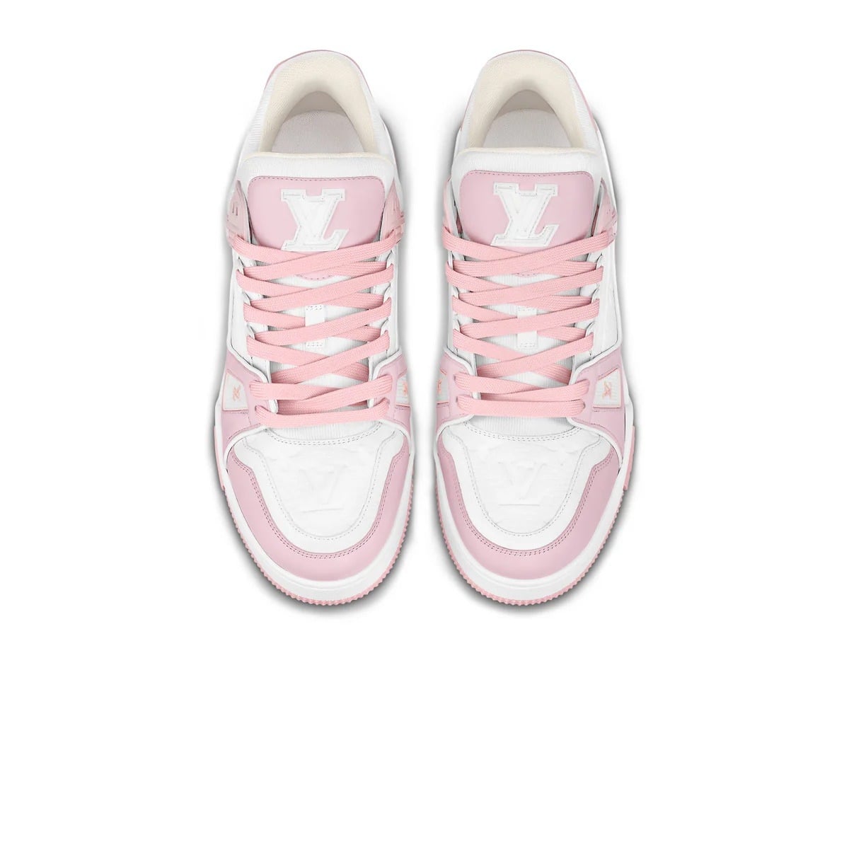 Trainer Low-Top Sneakers in pink and white