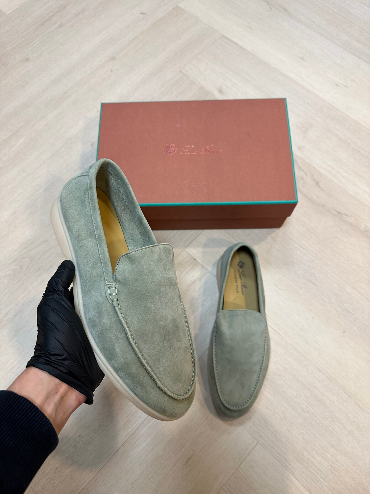 Summer Walk Loafers in sage green