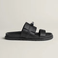 Chypre Double-Strap Sandals in black