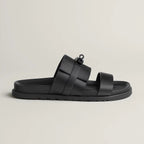 Chypre Double-Strap Sandals in black