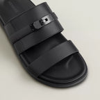 Chypre Double-Strap Sandals in black