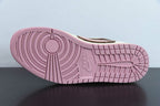 Air Jordan 1 Low Travis Scott Dark Pony Pink in dark brown, white and soft pink