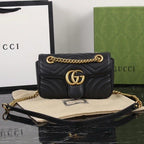 Marmont Small Shoulder Bag in black