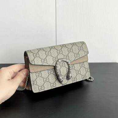 Dionysus Super Mini Bag in beige taupe