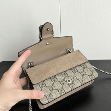 Dionysus Super Mini Bag in beige taupe