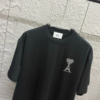 Ami de Coeur Crystal T-Shirt in black and white