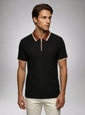 The Ledbury Knit Zip Polo