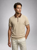 The Ledbury Knit Zip Polo