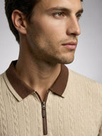 The Ledbury Knit Zip Polo