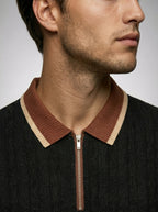 The Ledbury Knit Zip Polo
