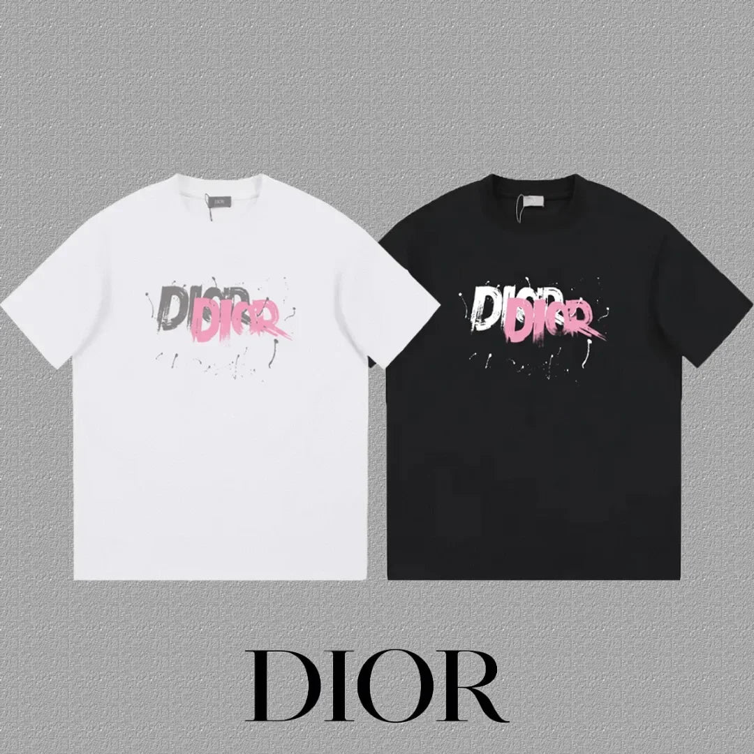 Splash Logo T-Shirt in black and pink