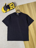 Oblique Jacquard T-Shirt in navy