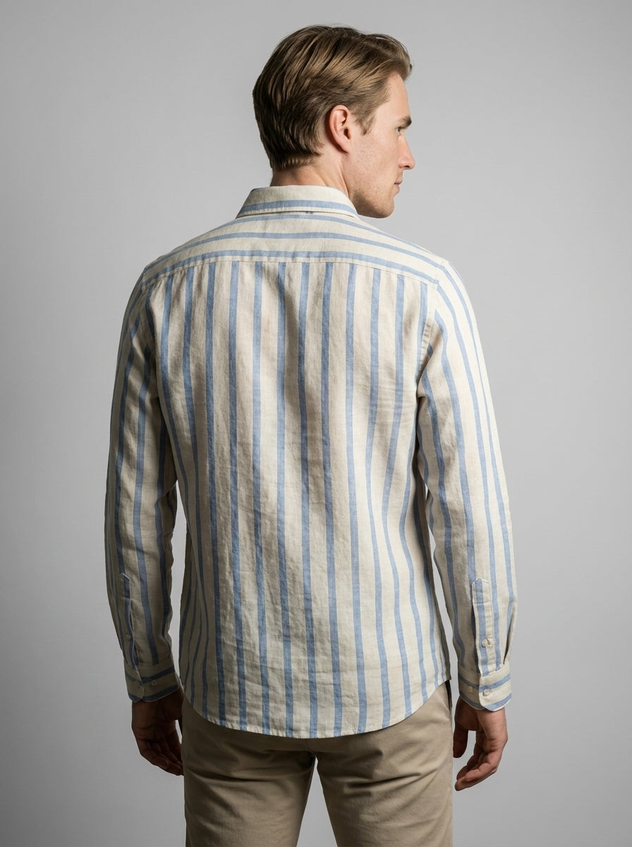 Blue/Cream Stripe / S, Blue/Cream Stripe / M, Blue/Cream Stripe / L, Blue/Cream Stripe / XL, Blue/Cream Stripe / 2XL,