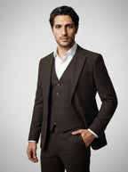 The Rowsley Three Piece Suit in Brown