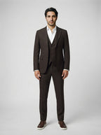 The Rowsley Three Piece Suit in Brown