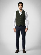 The Cavendish Tailored Vest in Olive