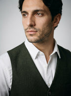 The Cavendish Tailored Vest in Olive