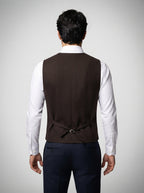 The Cavendish Tailored Vest in Brown