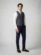 The Cavendish Tailored Vest in Gray