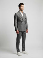 The Kingsbridge Double Breasted Suit in Gray