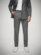 The Kingsbridge Double Breasted Suit in Gray