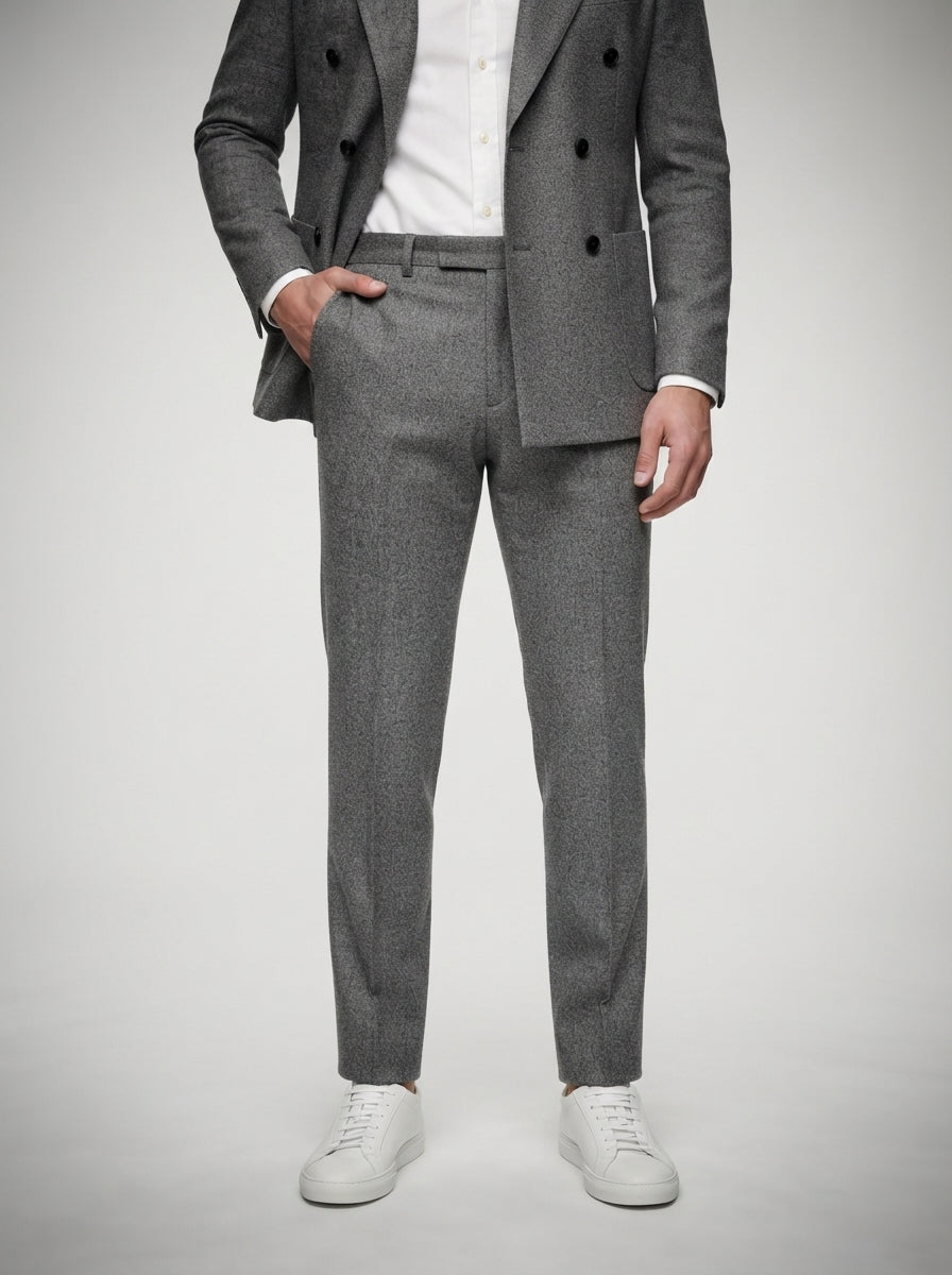 The Kingsbridge Double Breasted Suit in Gray