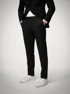 The Kingsbridge Double Breasted Suit in Black