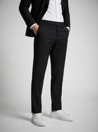 The Kingsbridge Double Breasted Suit in Black