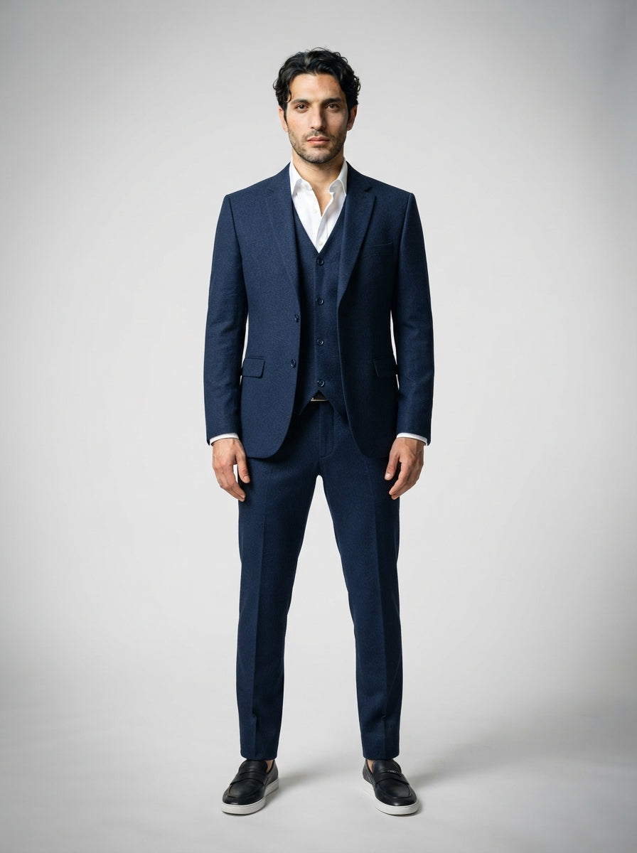 The Fairholme Three Piece Suit in Navy