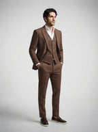 The Fairholme Three Piece Suit in Brown